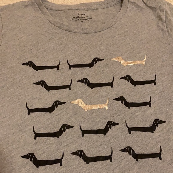 JCrew Dachshund Graphic Tee xs - Picture 2 of 3